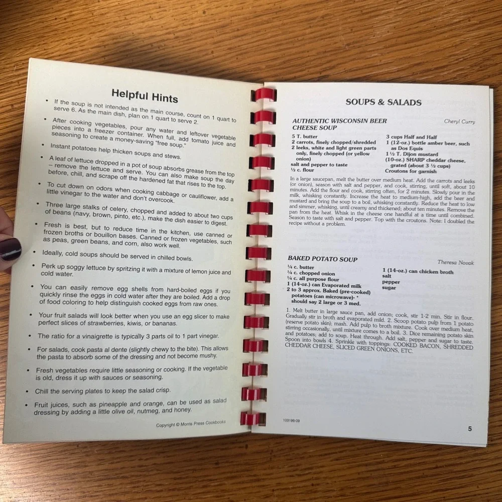 Recipes‎ from Home Crossroads Community Church MOPS Cookbook 2009 Morris Press